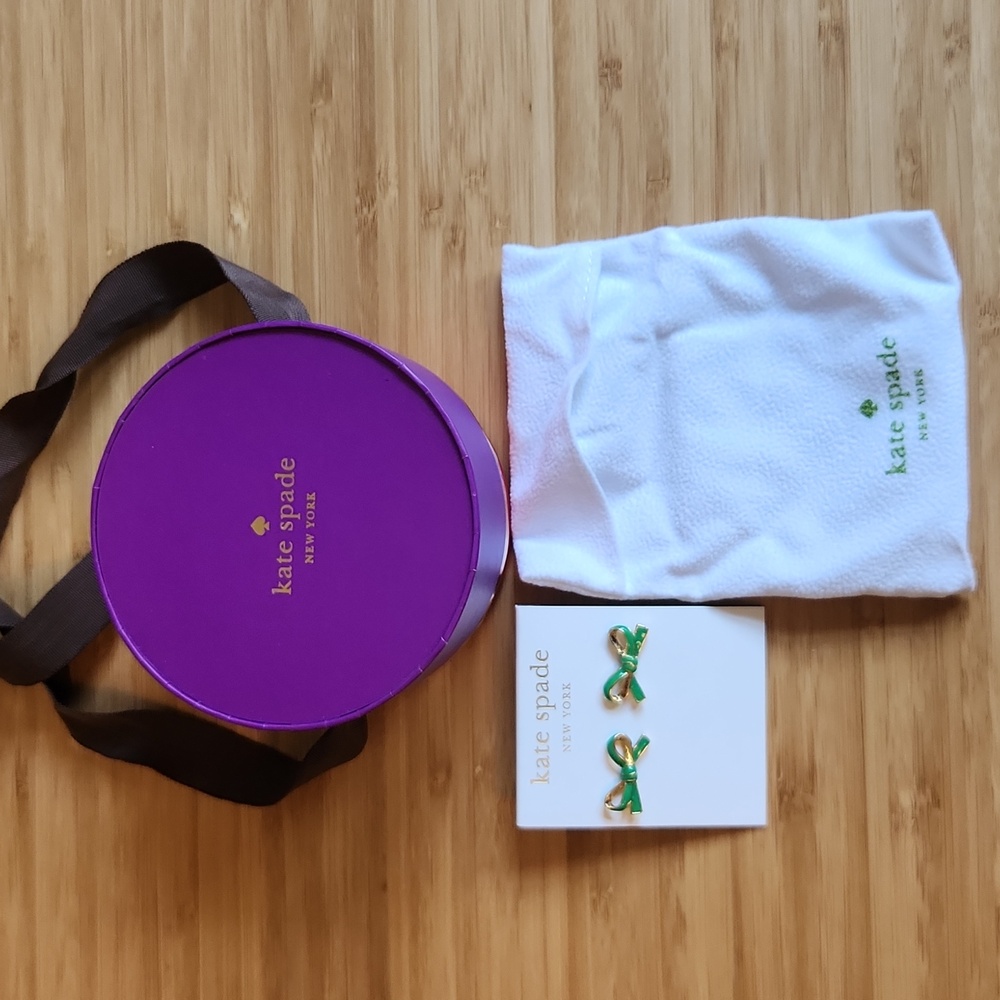 Kate Spade Purple Gift Box with Earrings